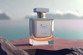 do perfume bottle design and 3d,mockup,packaging, box