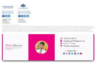 create HTML email signature or clickable email signature