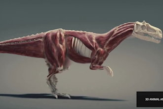 do realistic 3d animal animation, 3d character design, 3d animal animation, cgi