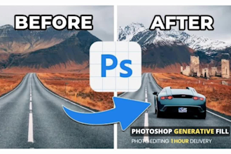 do any photo editing using generative fill, photoshop ai