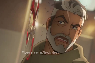 do 2d music video, 2d cartoon animation, 2d fighting anime style, 2d short film