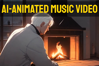 create an ai 2d or 3d animated music video