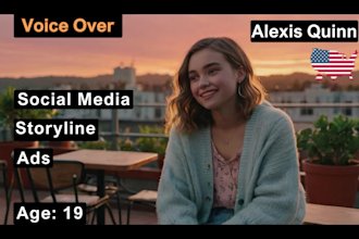 do social media movie ads voice overs teenage american accent