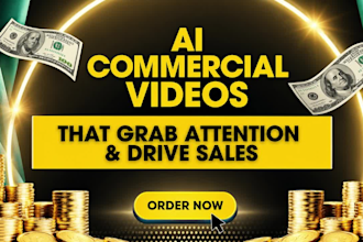 create ai commercial video , ai product video ads