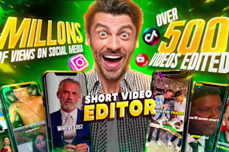 edit viral tik tok video ads, instagram reel, youtube shorts