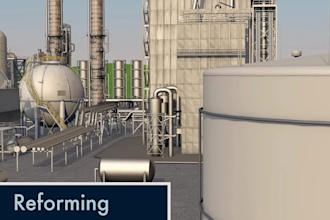 create 3d industrial video oil refinery process crude oil plant proces animation