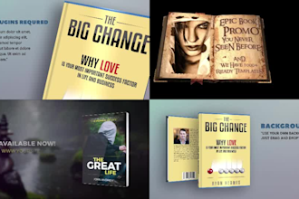 create epic book trailer and magazine promo video