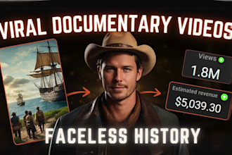 create history videos, history documentary cash cow videos for youtube