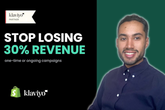 be your klaviyo email marketing manager for shopify growth