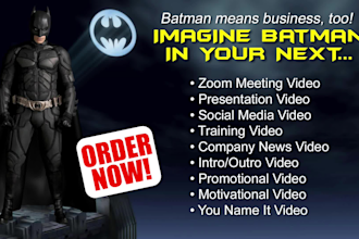 make custom batman birthday video, party invite