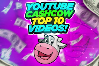 create faceless youtube automation videos, top 10 videos, cash cow channel
