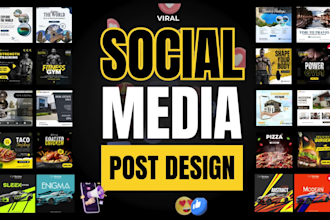 design 30 social media posts, facebook ads creatives or instagram carousel posts