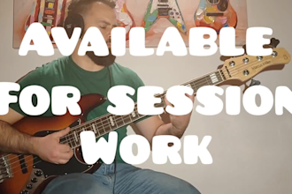 be your session bassist for funk rock pop metal and more