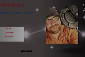 record an american male voice over