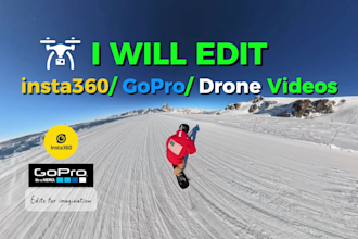 edit insta360 and gopro videos professionally