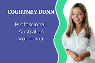 record an australian female voiceover