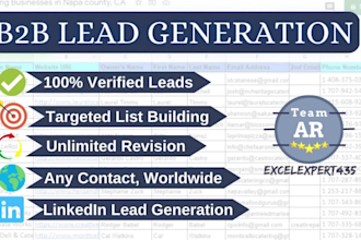 do b2b lead generation, build a contact list of decision makers