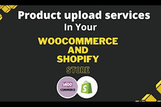 do upload product on your shopify and woo commerce store