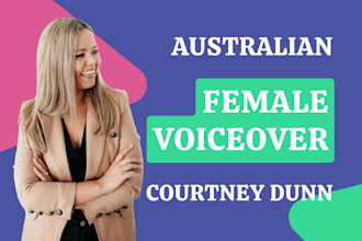 record an australian female voiceover