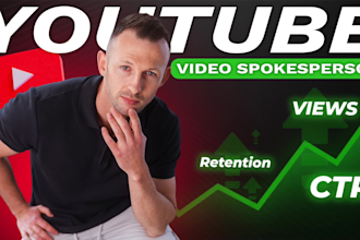 be your youtube video spokesperson presenter