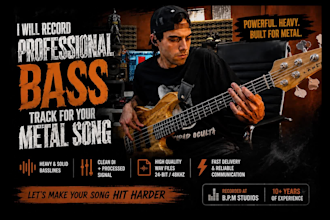 record powerful metal bass