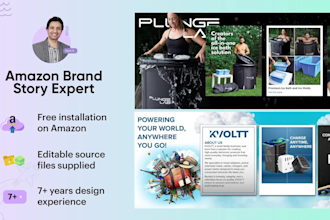 design and upload professional amazon brand story