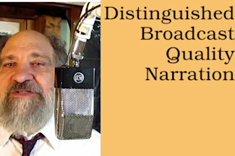 do an old time radio style traditional announcer 1930s 1940s 1950s voice over