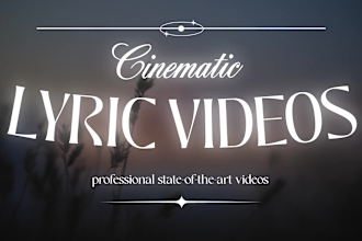 create a professional looking lyric video for your song