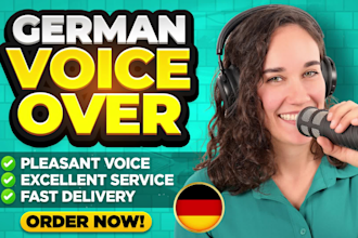 record a german documentary in a powerful, modern voice