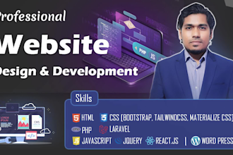 do web development with HTML, CSS, bootstrap, js, PHP, laravel
