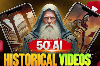 create epic ai history videos for youtube and instagram