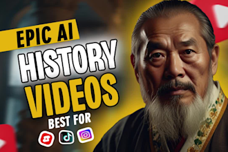 create faceless ai history documentary videos for youtube videos, shorts
