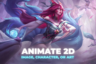 animate your 2d image, character, or art, and loop it