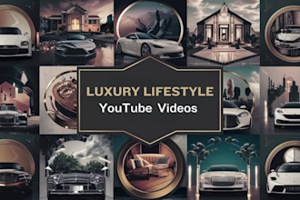 create youtube channel with luxury lifestyle videos