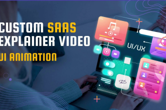 design UI animation saas explainer video and product demo saas video