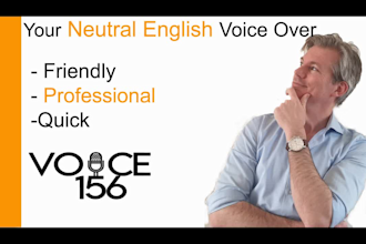 record your male neutral english voice over