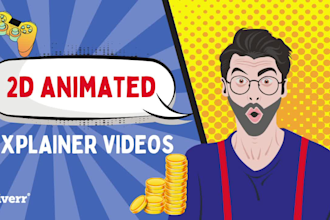 create 2d animated explainer video for your business