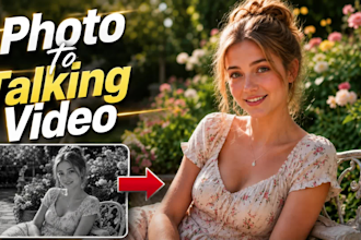 restore and turn your old photo into a talking video