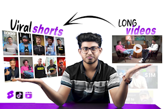 repurpose your youtube or podcast videos into viral shorts, reels and tiktoks