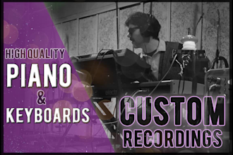 record a professional piano for your song, pianist