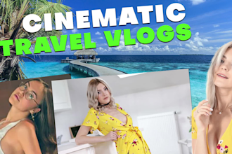 do high quality cinematic editing for your travel and vlog videos