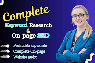 do effective keyword research and advance on page SEO service