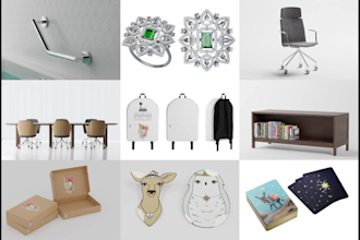 create a high quality 3d model from an image or blueprint