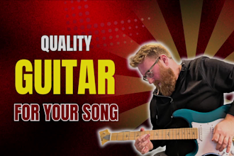 play electric or acoustic guitar on your song