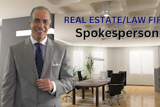 be your spokesperson for your company video
