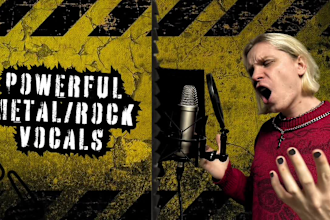 be your professional male singer, edm pop rock metal vocals