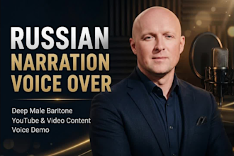record russian narration for youtube and video content