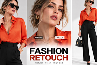do professionally retouch fashion, lookbook, catalog clothing and wrinkles