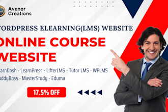 create elearning wordpress lms website using tutor lms learndash learnpress