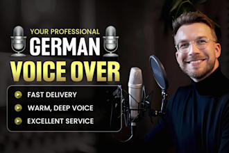 record your german voice over